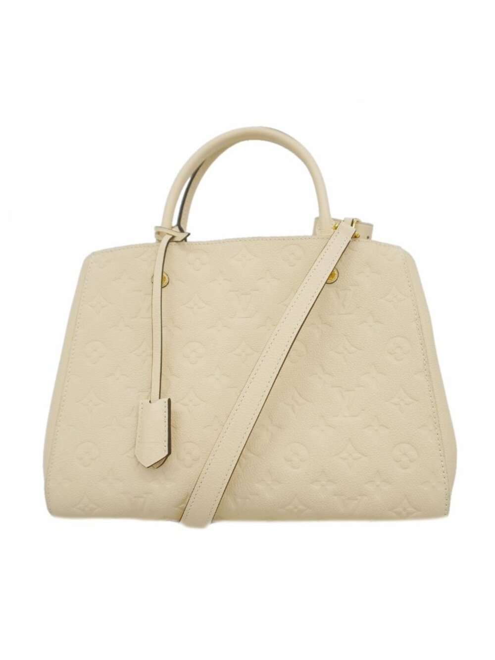 Louis Vuitton Handbag Monogram Empreinte Montaigne MM Ivoire 2-Way Bag